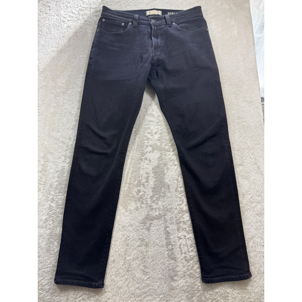 Madewell Mens Athletic Slim Stretch Black Denim Jeans 32x32 Meas: 33x31.5